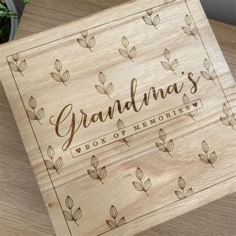 Personalised Grandmas Memories Wooden Keepsake Box The T Experience