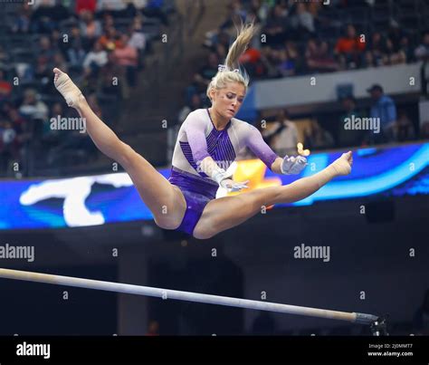 birmingham al usa 19th mar 2022 lsu s olivia dunne on the uneven parallel bars during the