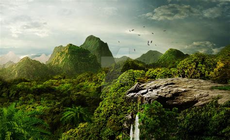 Jungle Landscape By Feathersnchains On Deviantart