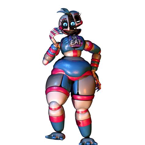 fnaf c4d funtime chica hg design by