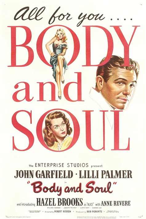 Throughout the movie he recounts past memories that caused him to leave manchester and distancing himself from his past. Body and Soul - 123movies | Watch Online Full Movies TV ...