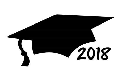 Download graduation clipart images and vector illustrations in 45 different styles for free. Graduation Cap Car Decal 2018 Graduation Gift Class of 2018