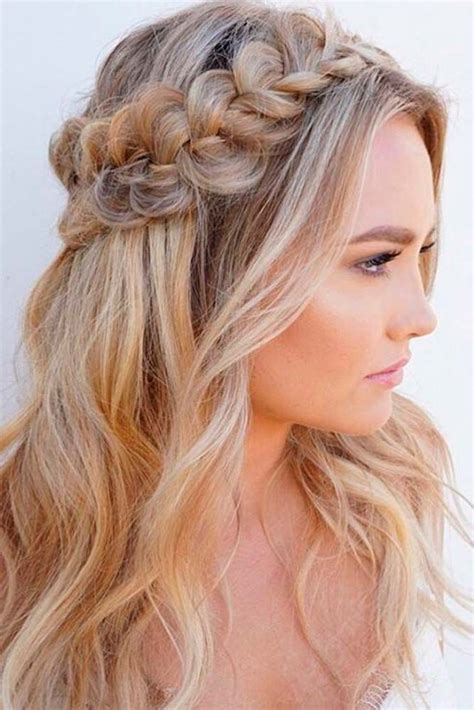 Cute easy long braided hair style for girls. Gorgeous Christmas Half Up Half Down Hairstyles for Long ...