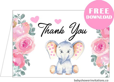 Printable baby shower thank you cards. Free Baby Shower Thank You Cards Templates | Printables