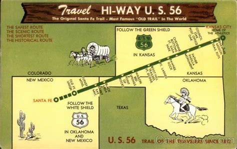 Us 56 Trail Of The Travelers Since 1812 The Old Santa Fe Trail Now Us