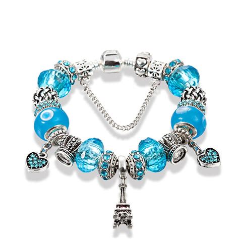 Murano Glass Beads Pandora Bracelet Women Fashion Silver Diy Charms