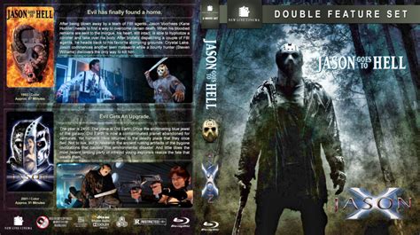 Jason Goes To Hell Jason X Double Feature Blu Ray Cover 1993 2001