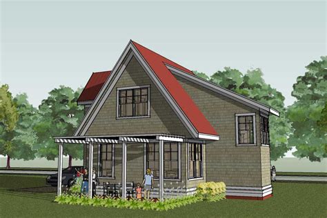 Small Cottage House Plan Shingle Home Design Scandia Jhmrad 32226