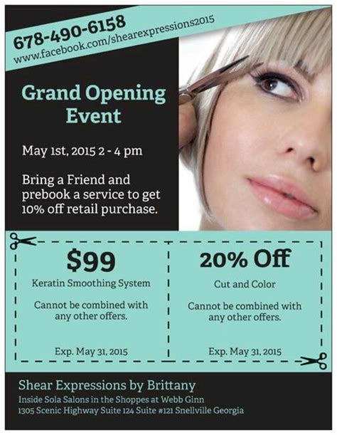 New Salon Now Open Grand Opening This Weekend Salon Promotions