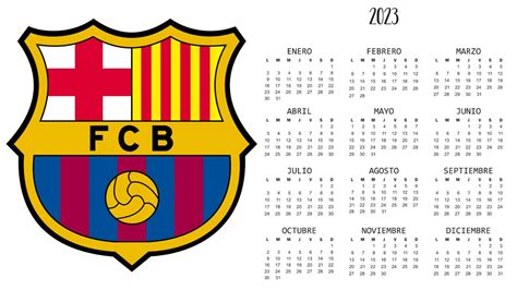 Kits Imprimibles Gratis Calendario 2023 De Barcelona