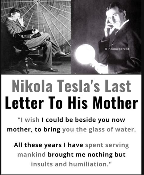 Nikola Tesla S Last Message To His Mother GAG