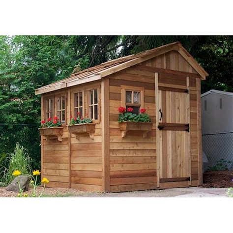 Outdoor Living Today Sunshed 8 Ft W X 12 Ft D Wood Garden Shed