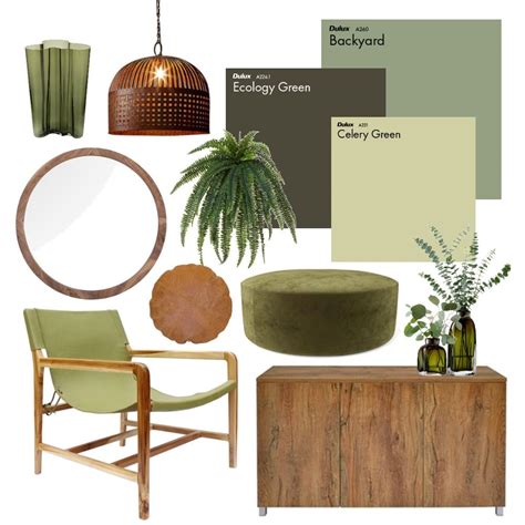 Green Mood Board Decor Interior Design Mood Board Interior