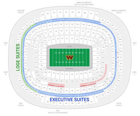 Commanders Stadium Seating Chart