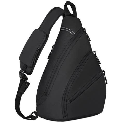 Vbiger Sling Bag Chest Shoulder Backpack For Men Large Capacity Crossbody Bag With Rfid