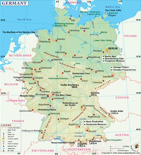 Germany Travel Guide Travel Map Of Germany