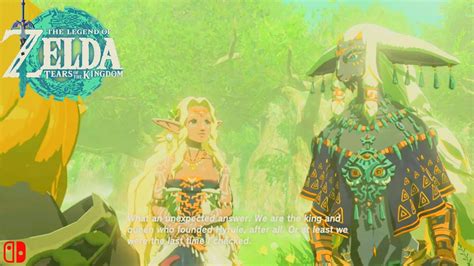 Legend Zelda Tears Of The Kingdom Real Zelda Meet Rauru And Sonia And Memories Where Am I