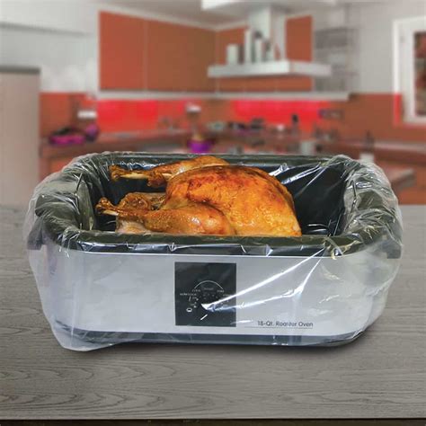 Poly pan liners make clean up a breeze and save labor costs because they protect oven baking. Pan Liner | GI. Roasting Pan Liner 20 x 17 x 6.5 deep ...