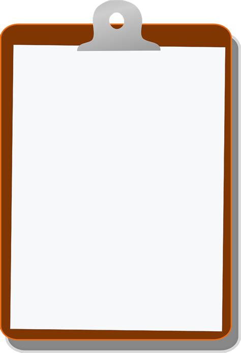 Empty Clipboard Background Transparent Png Stickpng