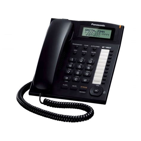 White And Black Available Plastic Panasonic Landline Phone For Office