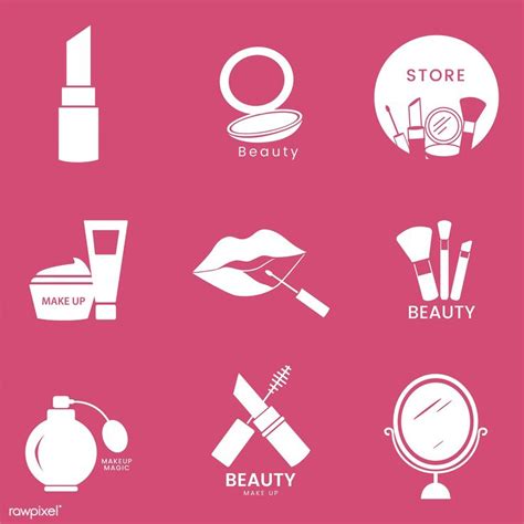 Beauty Cosmetics Icon Set Free Image By Filmful Free
