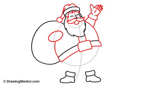 Step 4 give santa some eyebrows. How to Draw Santa Tutorial