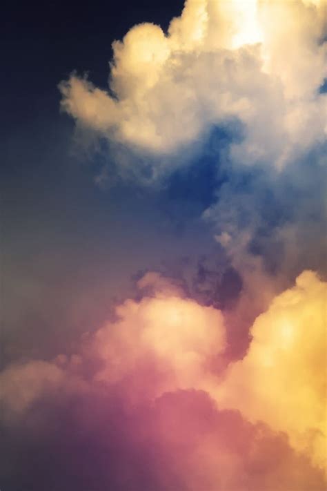 Rainbow Above Clouds Iphone 4s Wallpapers Free Download