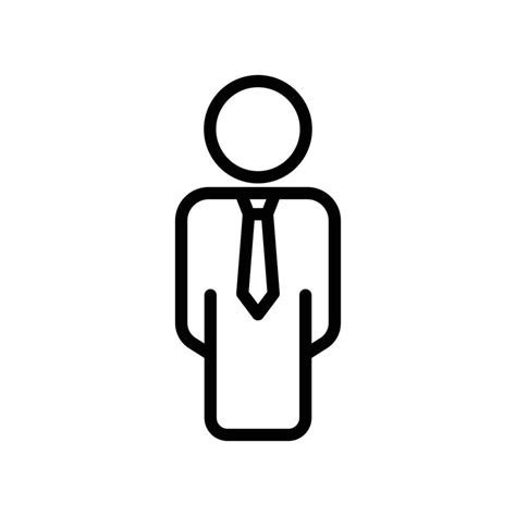 Businessman Icon Men Outline Style Icon Simple Illustration