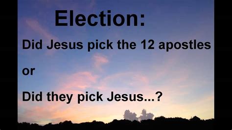 Election The Bible Teaches It Youtube
