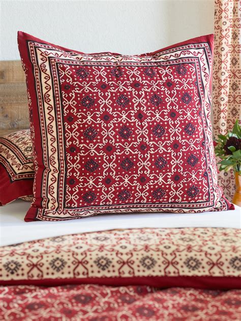 August grove craig euro wayfair description: Rustic Red Black Kilim Euro European Square Pillow Sham ...