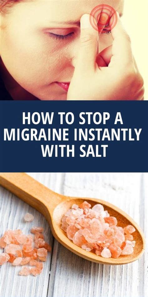 How To Stop A Migraine Instantly With Salt Sweet Oh Joy