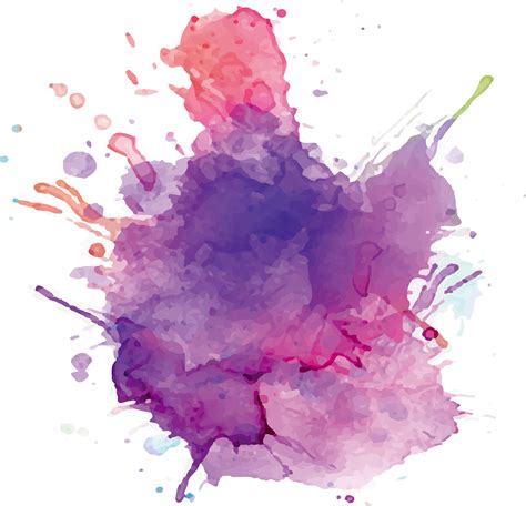 Download Watercolor Purple Paint Splatter Hd Png Download Vhv