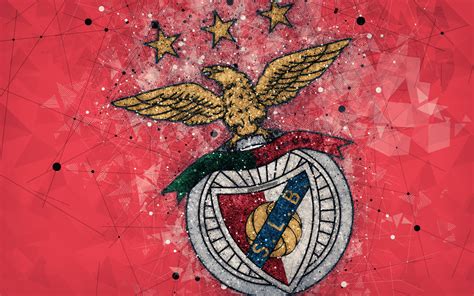 Maybe you would like to learn more about one of these? Download wallpapers SL Benfica, 4k, geometric art, logo ...