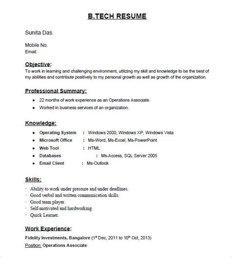 The best way to know which skills to add here, would be to look in the job description itself and add those skills and related skills in your skill section. 16+ Resume Templates for Freshers - PDF, DOC | Free ...