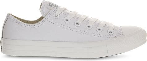 Lyst Converse All Star Low Top Leather Trainers In White For Men