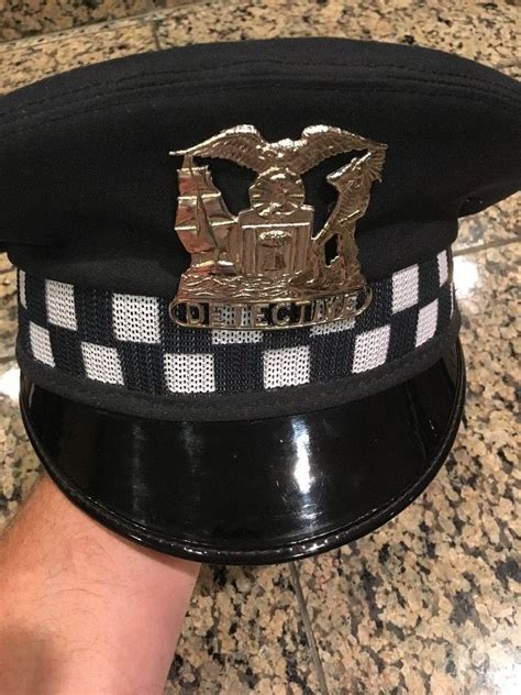 Chicago Police Uniform Hat Badge 7 14 Official Checkerboard Detective