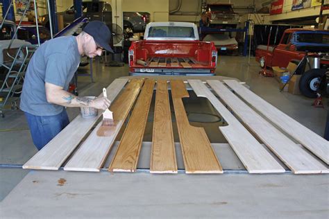 Matt urch is building a ramp truck car hauler bed for his ford transport to ferry cars back and forth to tracks ford recovery truck build time lapse, ramp truck bed fabrication. Bed Wood Options for Chevy C10 and GMC Trucks - Hot Rod ...