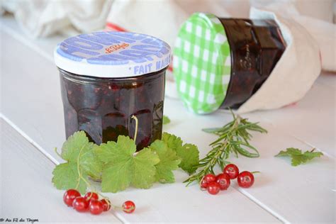 Confiture de groseilles au romarin Au Fil du Thym