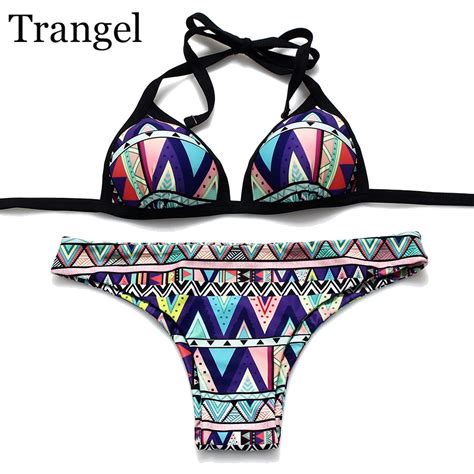 Buy Trangel Women Bikini Set Summer Swimsuit Push Up Bikini Sexy Brazilian
