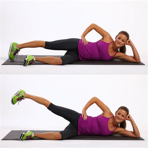 Side Lying Leg Lift Inner And Outer Thigh Exercises Popsugar Fitness Uk Photo 6