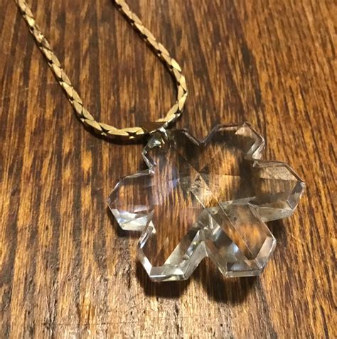 Swarovski Crystal Snowflake Pendant And Chain Etsy
