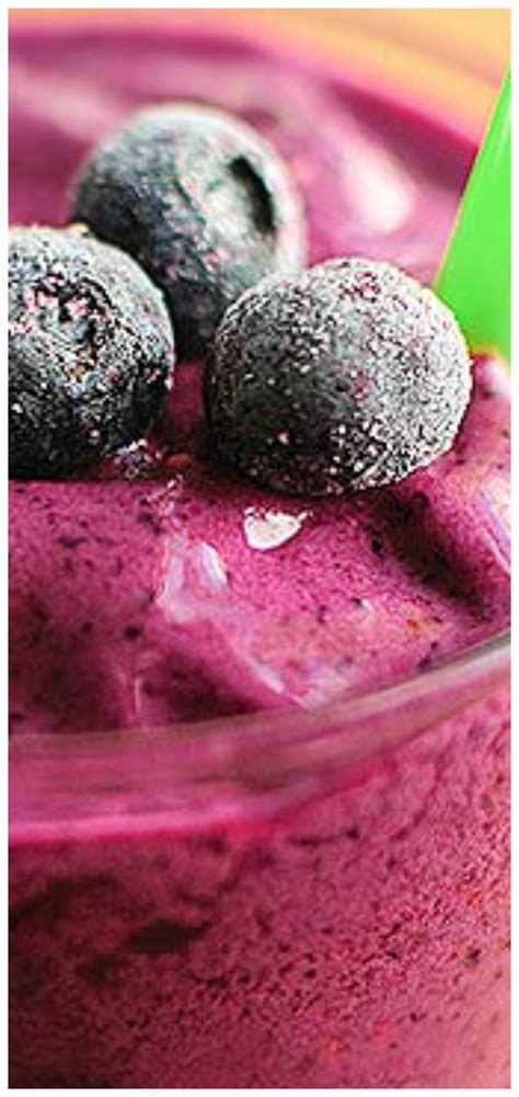 Blueberry Coconut Smoothie ~ A Refreshing Yogurt Smoothie Made With