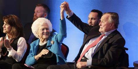 George H W Bush Held Wife Barbara S Hand Until Her Last Breath