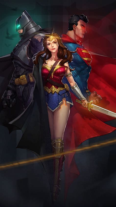 1080x1920 Fanart Justice League Guardian Superheroes Wonder Woman