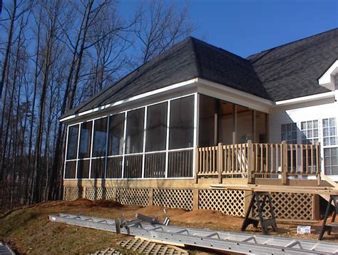 Charlotte Nc Screen Porch With Hip Roof Huntersville