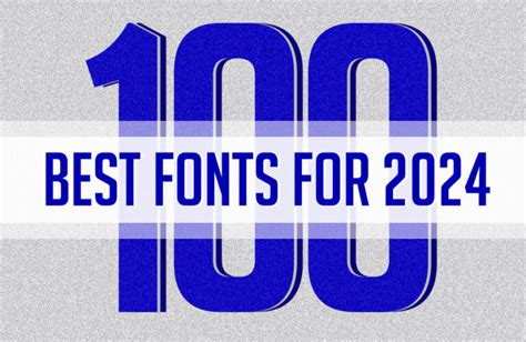 100 Best Fonts For 2024 Graphic Design Junction