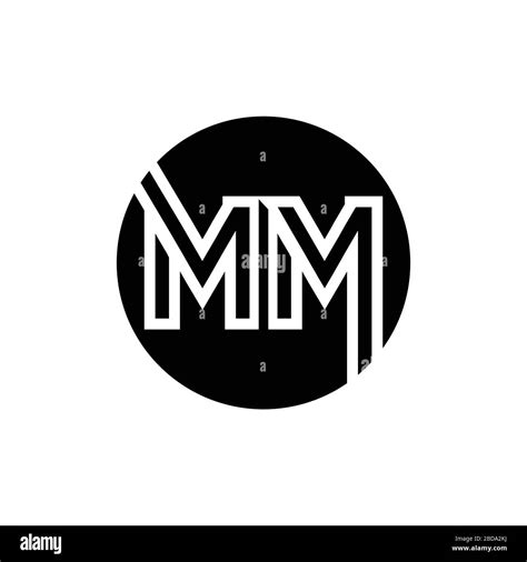 Initial Mm Letter Logo Design Vector Template Abstract Letter Mm Logo