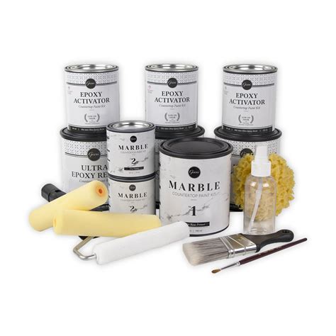 Compare kitchen countertops pros & cons, durability, cost, cleaning, and colors. White Marble Countertop Paint Kit - Walmart.com - Walmart.com