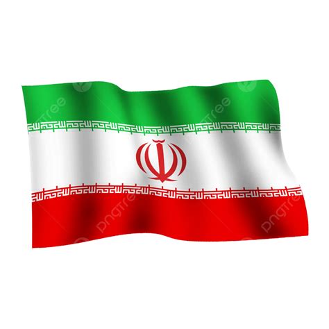Iran Waving Flag On Transparent Background Iran Flag Waving Flag