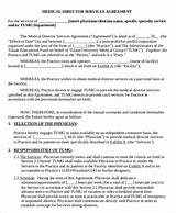 Medical Director Agreement Template Images